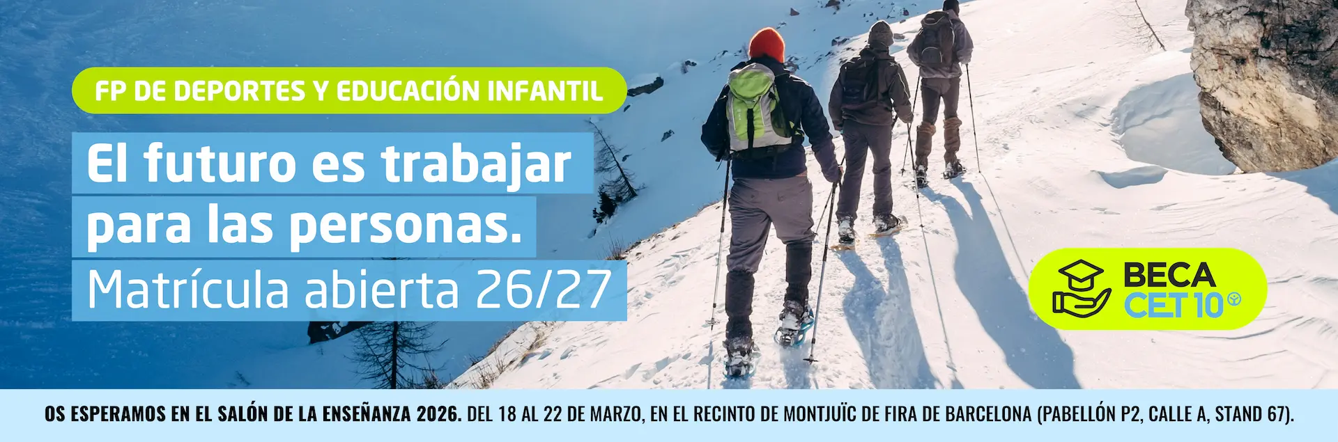 CICLES FORMATIUS CET10 GENTE EN LA NIEVE ESCALANDO