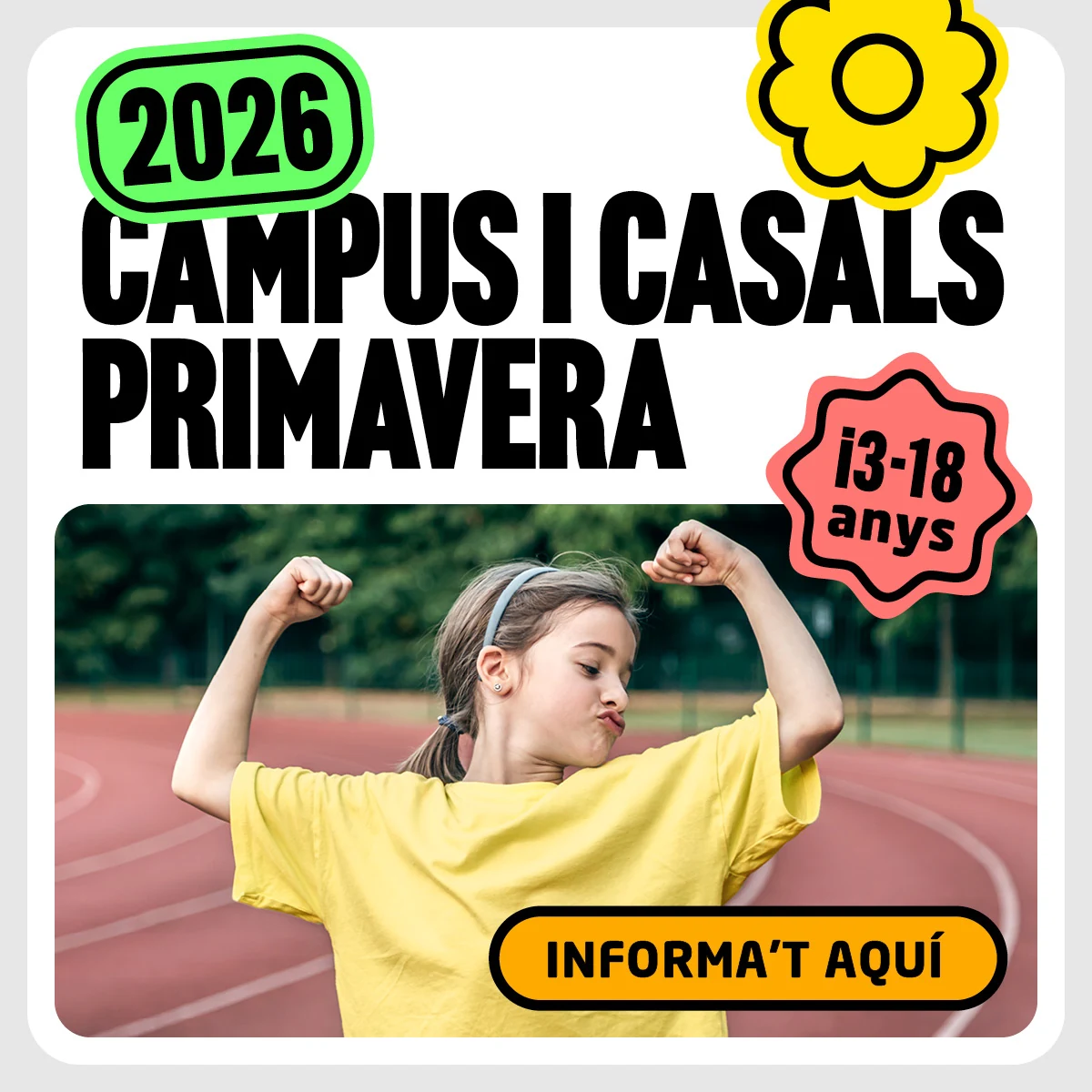 campus i casals primavera cet10 barcelona nena jugant a un centre atletisme