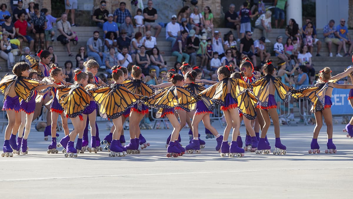 coreografia grup noies patinatge artístic a l'interescolar