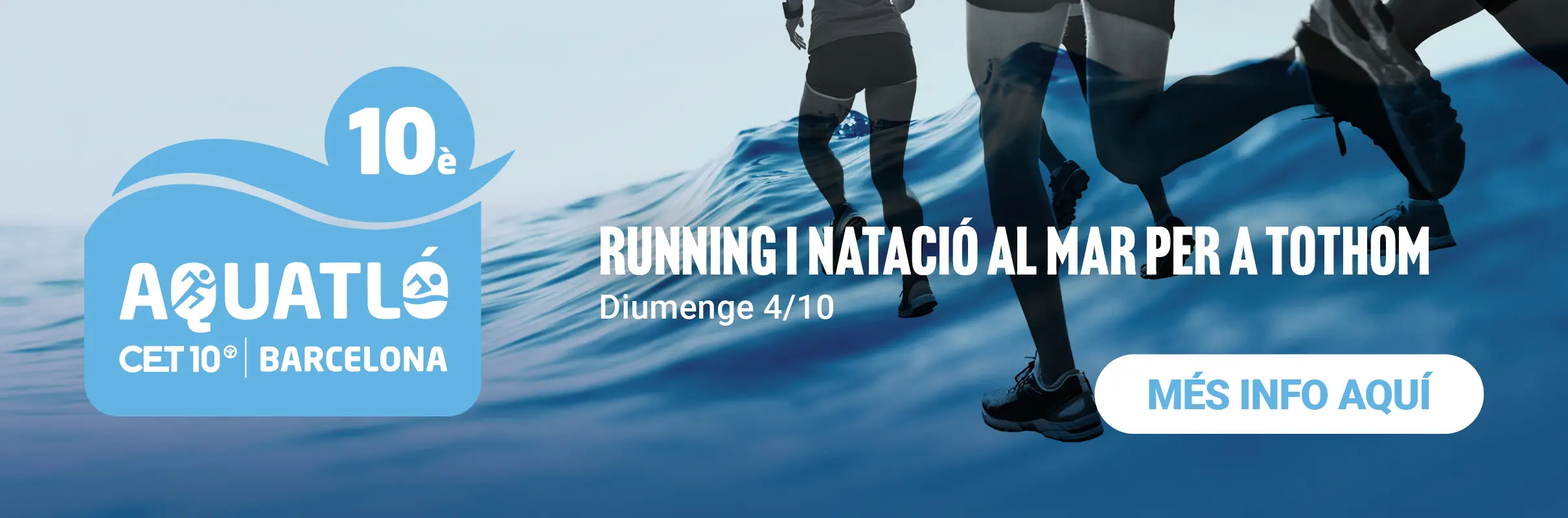 aquatló barcelona, running i natació