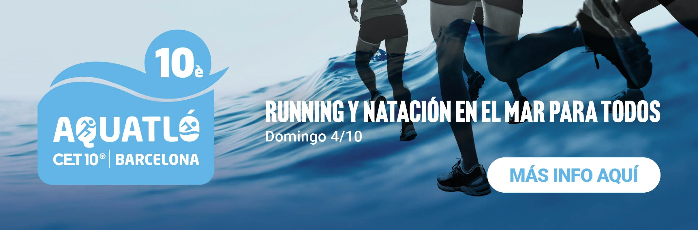 aquatló barcelona, running i natació